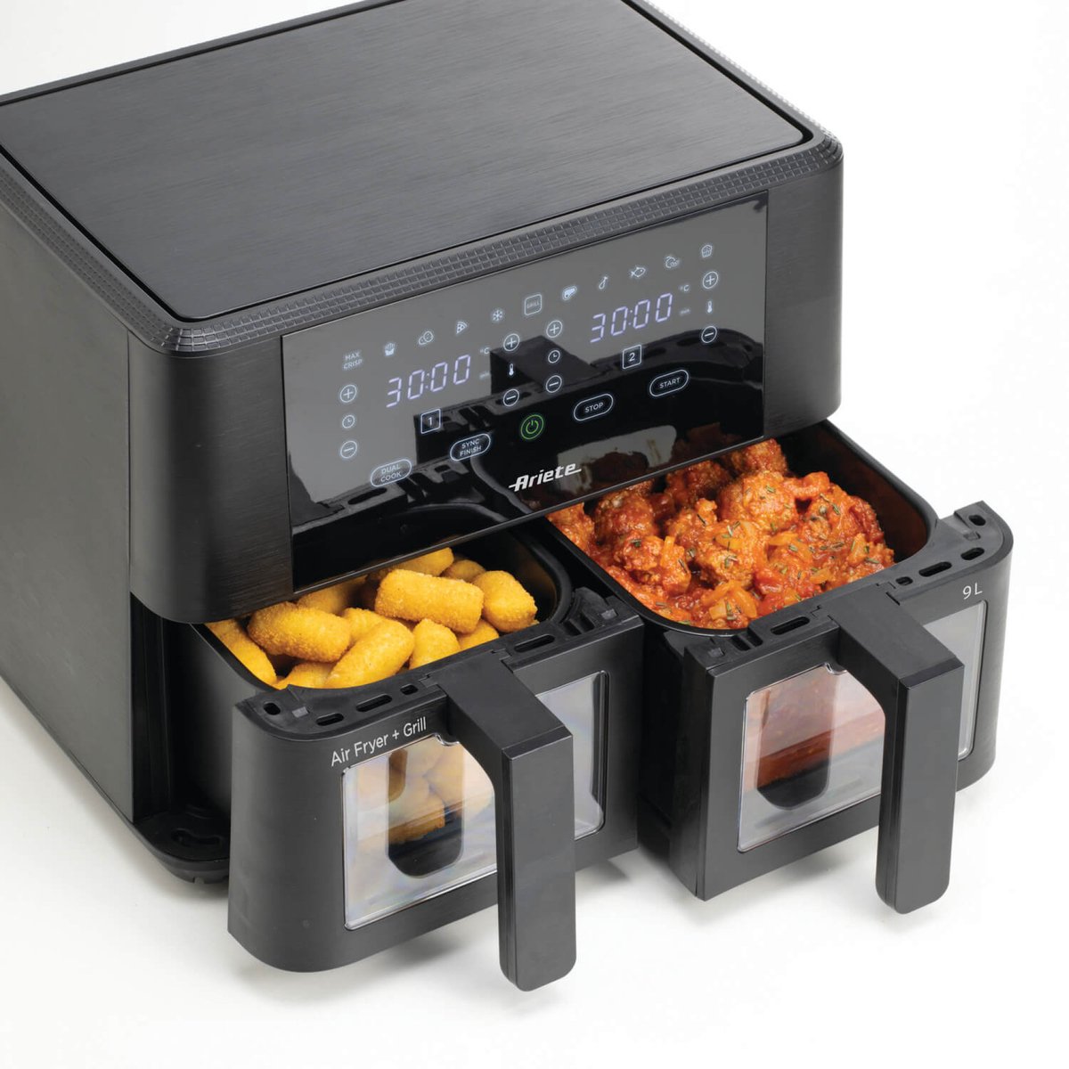 Ariete 4631 Dubbele Airfryer 9L Zwart