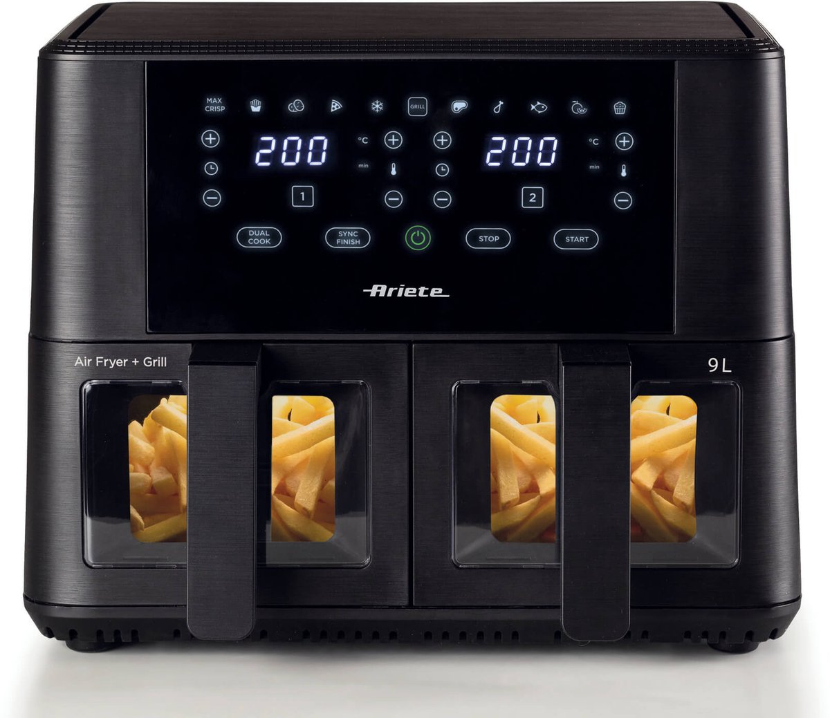Ariete 4631 Dubbele Airfryer 9L Zwart