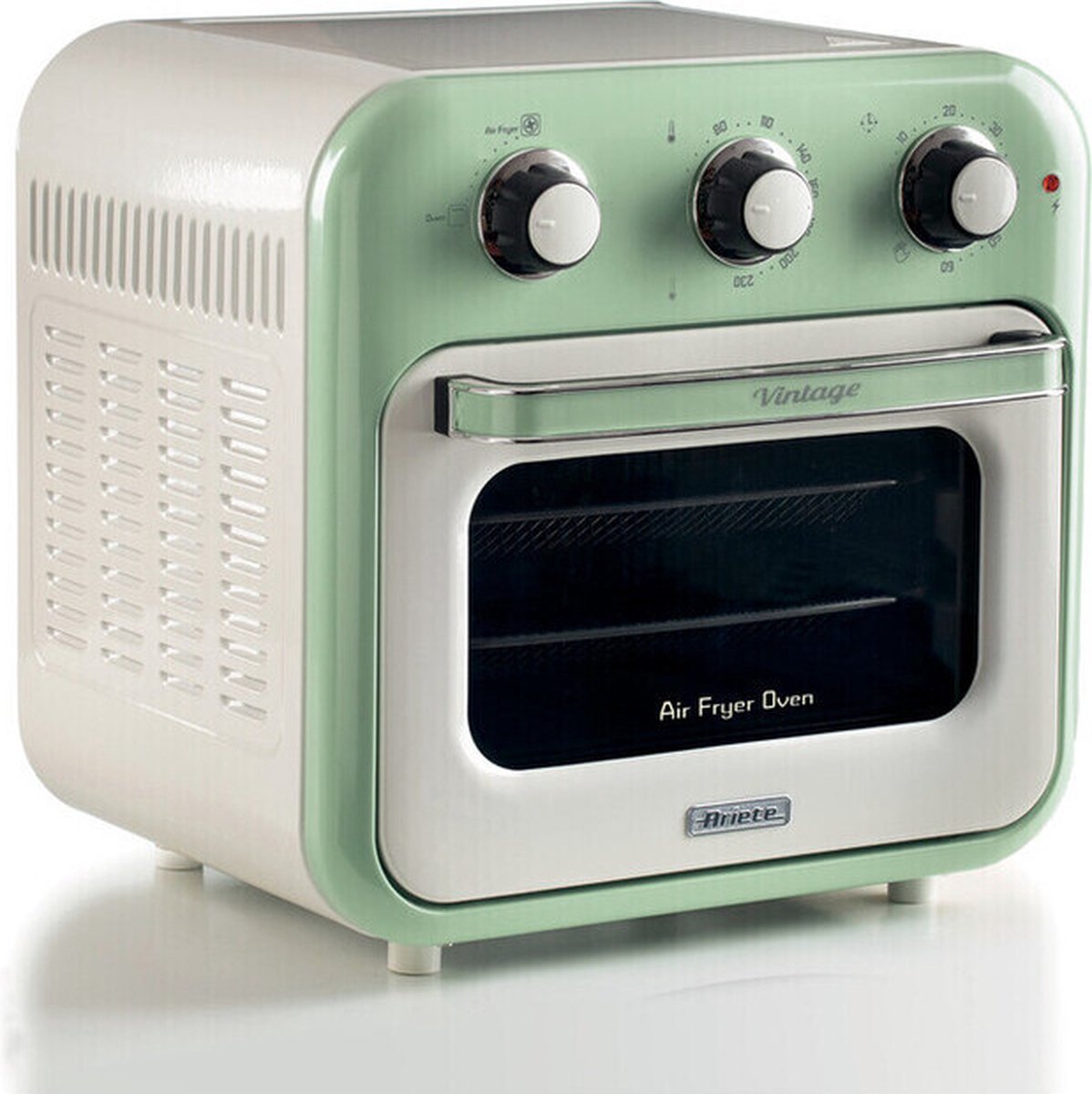 Wat vinden we goed aan de Ariete 4632/04 Vintage Airfryer & Oven groen