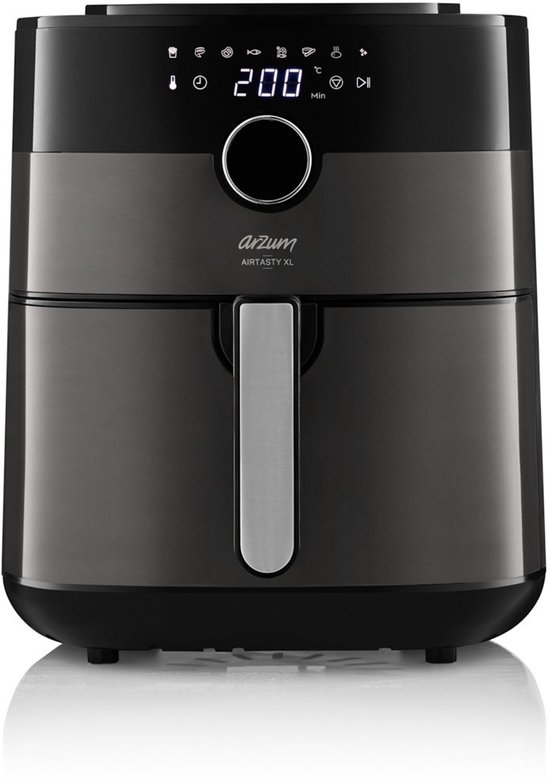 Arzum Airtasty XL AR2091-2300 Air Fryer 6L Zwart/Chroom