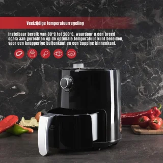 Wat vinden we goed aan de Aura® Mini Airfryer Zwart