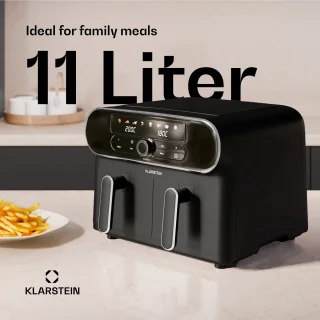 AuraAir Color Touch Heteluchtfriteuse 11L 2 Compartimenten