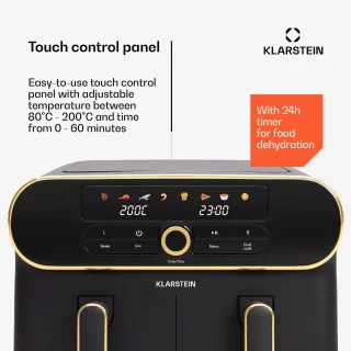 AuraAir Color Touch Heteluchtfriteuse 11L 2 Compartimenten