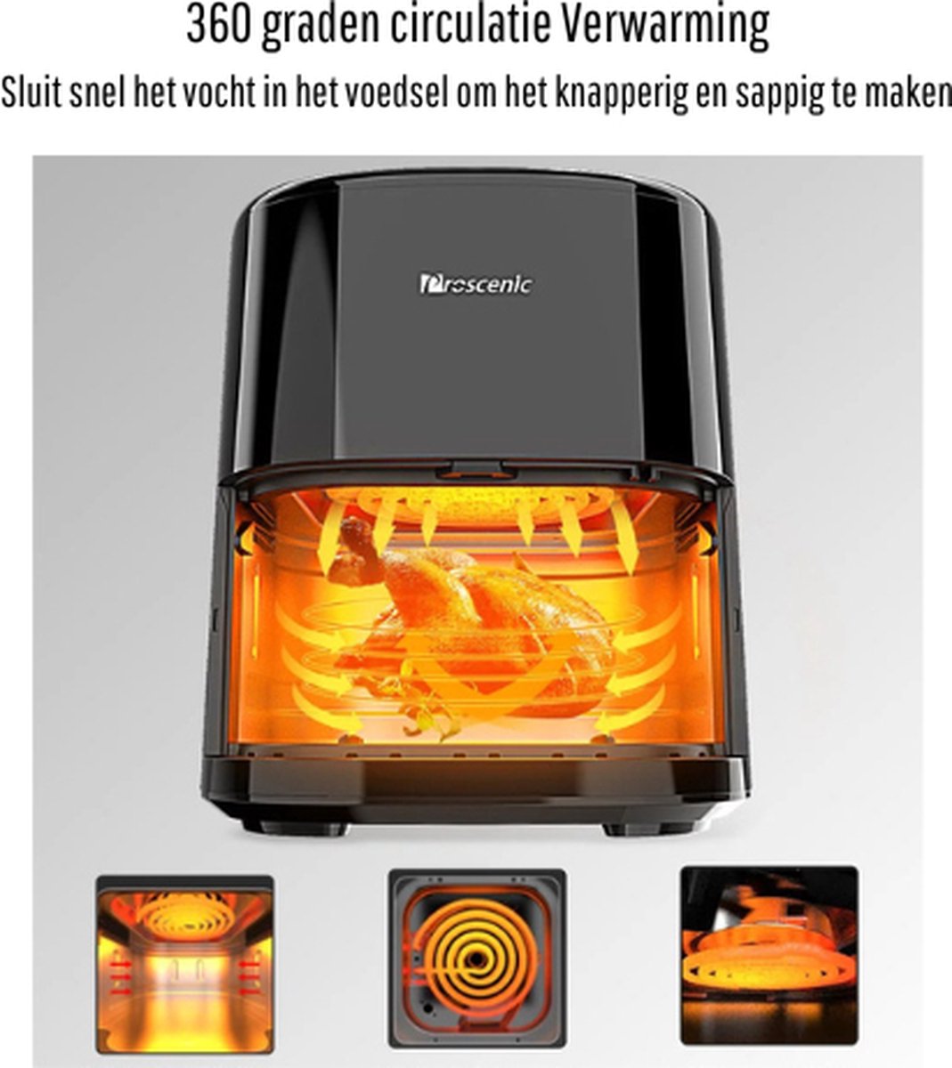 BellissiBo Airfryer 5L Heteluchtfriteuse