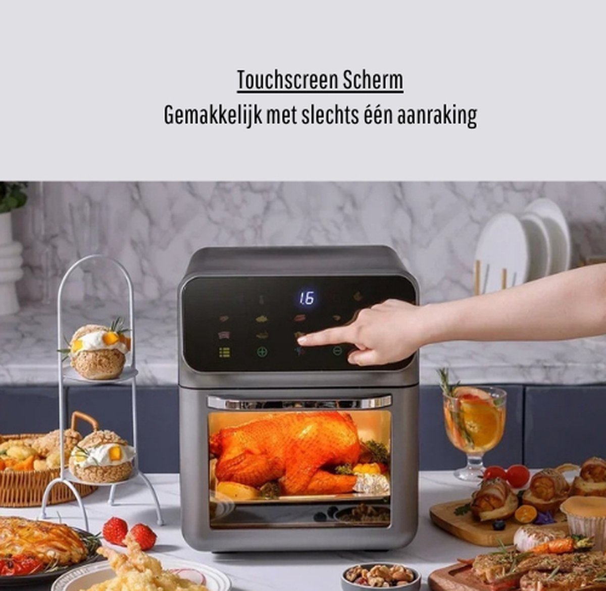 BellissiBo® Multifunctionele Oven 12L RVS