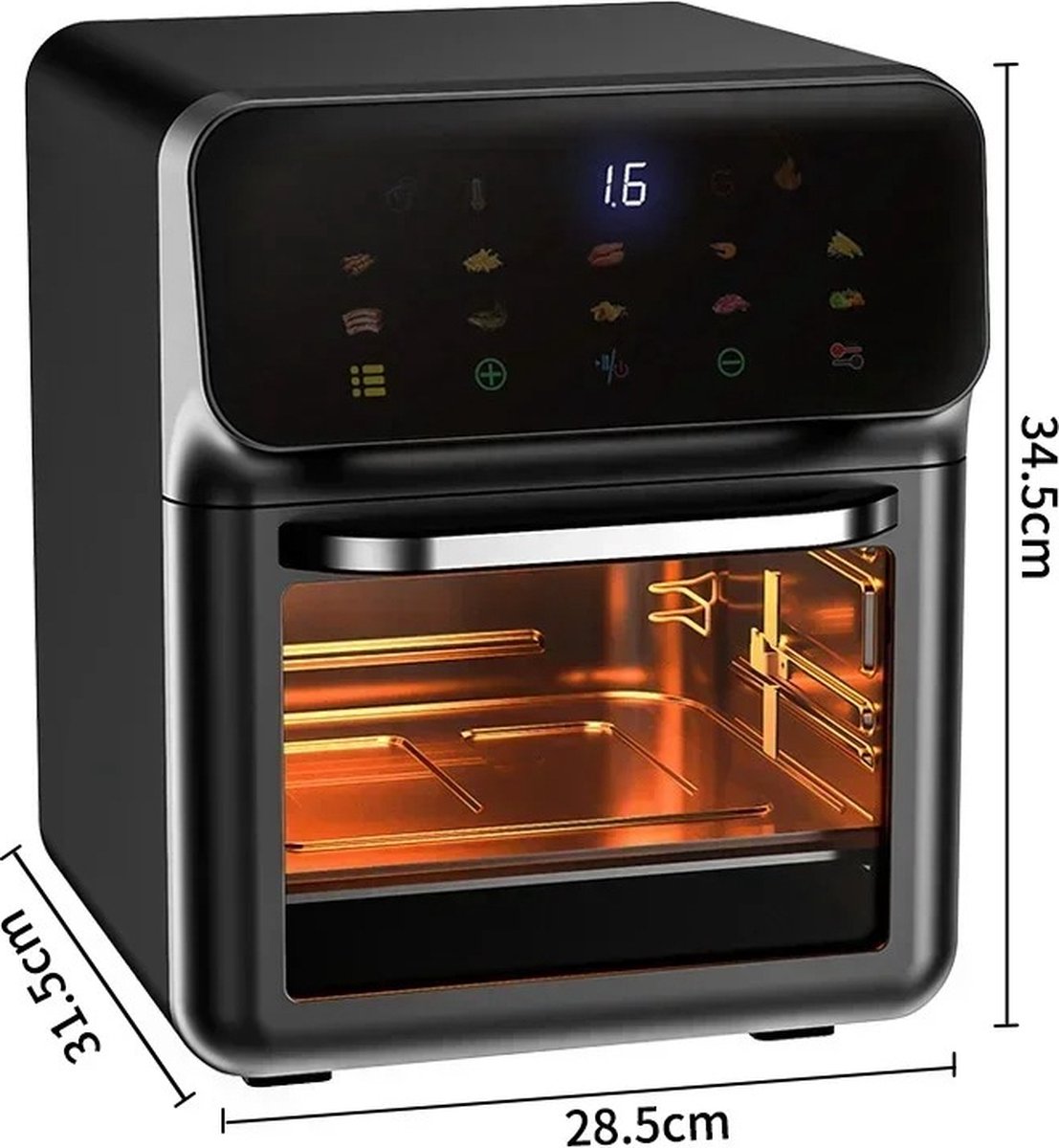 BellissiBo® Multifunctionele Oven 12L RVS