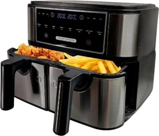 Blithe Dubbele Heteluchtfriteuse 2x4L Zwart