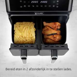 BluMill Airfryer XXL 8L Touchscreen 1700W