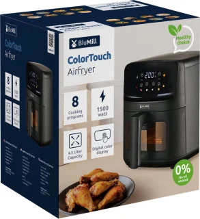 BluMill ColorTouch Airfryer 4,5L 1500W