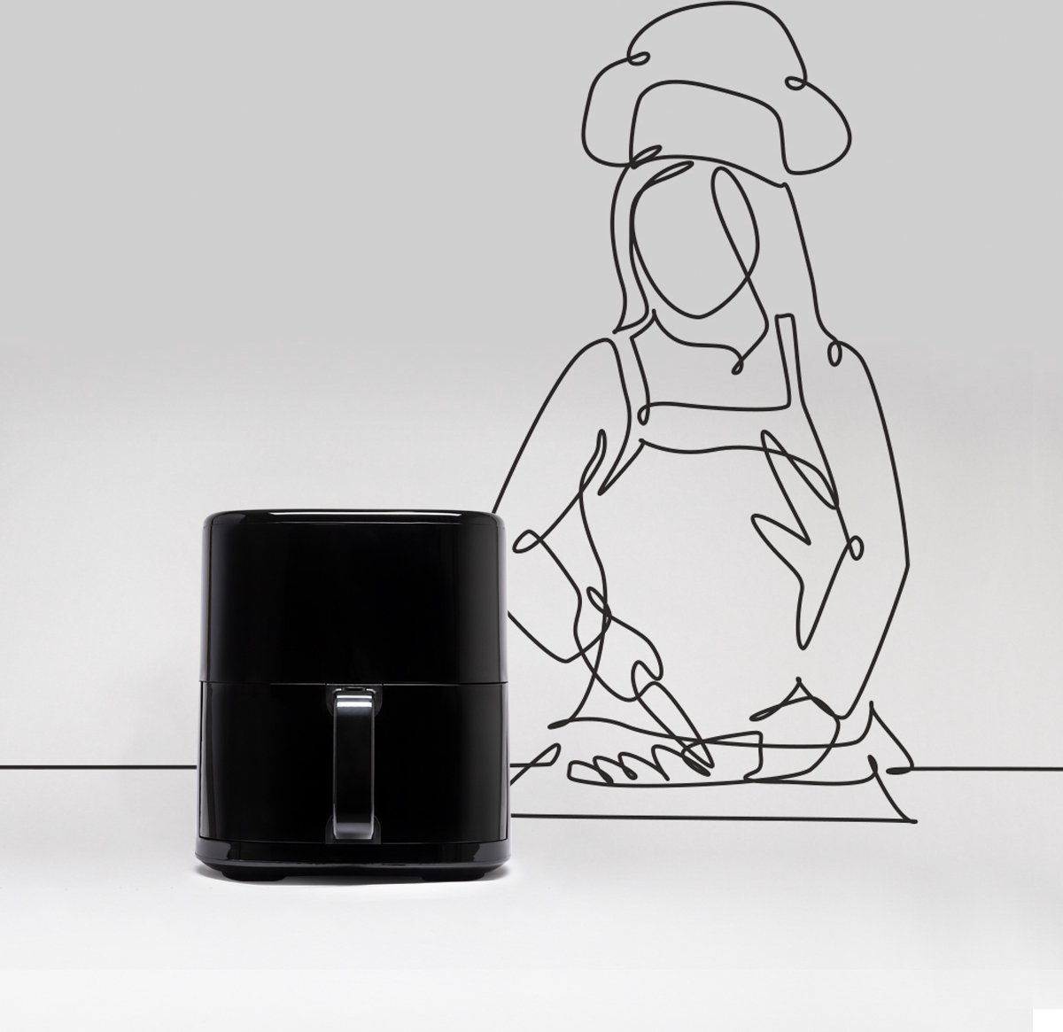 BluMill Digitale Airfryer 5L Touchscreen & App