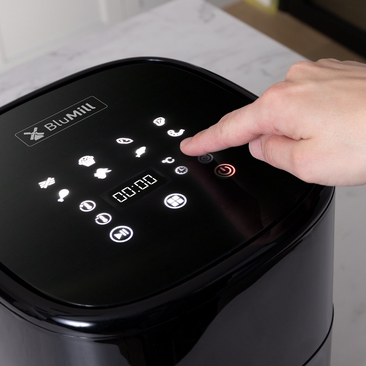 BluMill Digitale Airfryer 5L Touchscreen & App