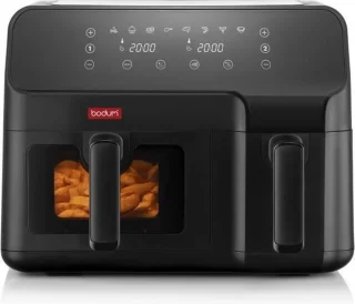 BODUM Friteuse Dubbel Compartiment 3,2L + 5,1L Zwart