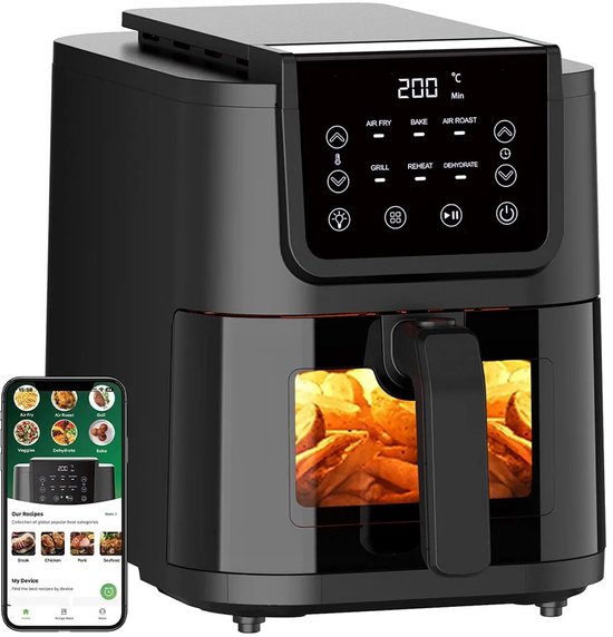 Boleen 6-in-1 Friteuse en Broodrooster 5L 1500W