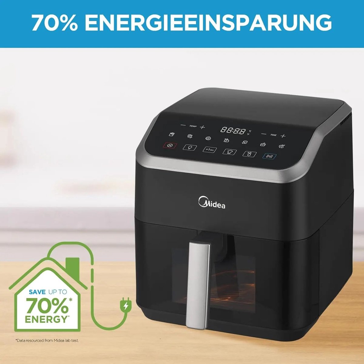 Boleen Airfryer Heteluchtfriteuse 5L Zwart