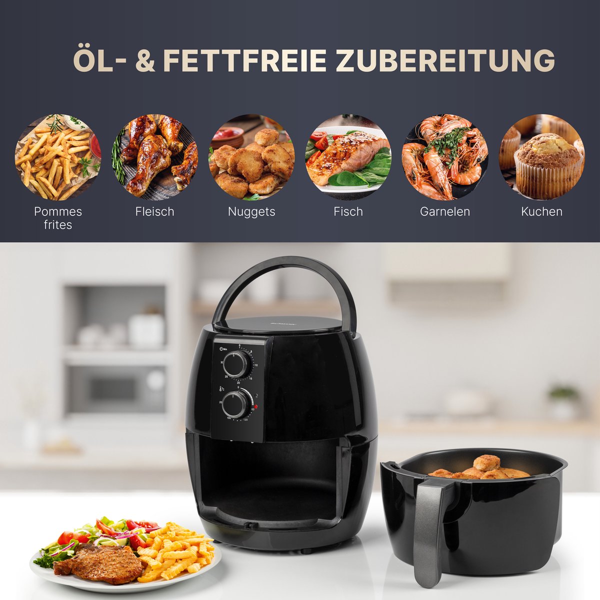 Bomann FR 6057 H Heteluchtfriteuse 3,6L