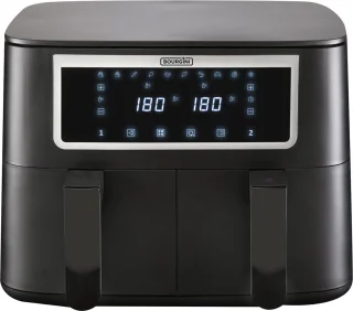 Bourgini Duo Airfryer XXL 8L Zwart