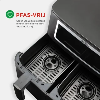 Bourgini Duo Airfryer XXL 8L Zwart