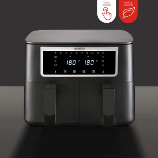 Bourgini Duo Airfryer XXL 8L Zwart