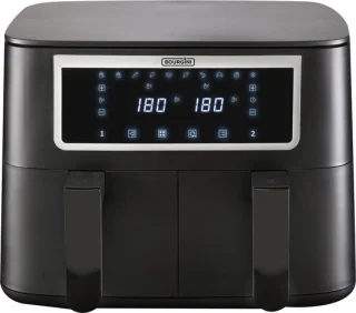 Bourgini Duo Airfryer XXL 8L Zwart