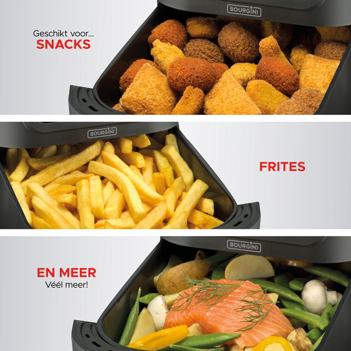 Bourgini Slimfit Airfryer Pure XL 5L