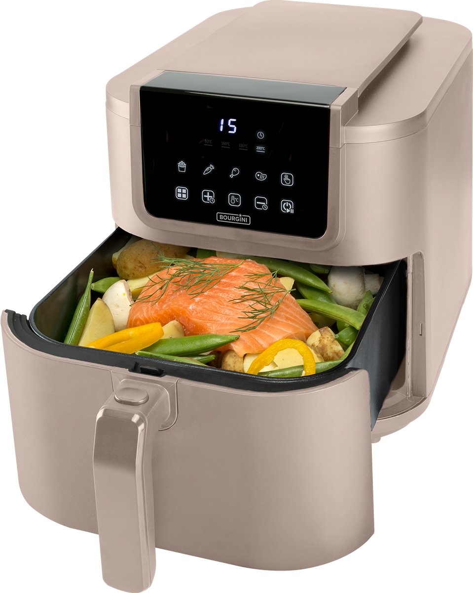 Bourgini Slimfit Airfryer XL Beige 8L 1700W