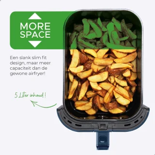Bourgini Slimfit Airfryer XL Blauw
