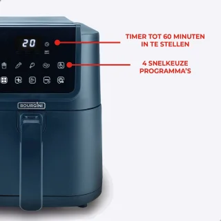 Bourgini Slimfit Airfryer XL Blauw