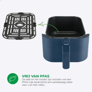 Bourgini Slimfit Airfryer XL Blauw