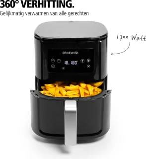 Brabantia HaloAir BBEK1131 Airfryer 5.5L Zwart
