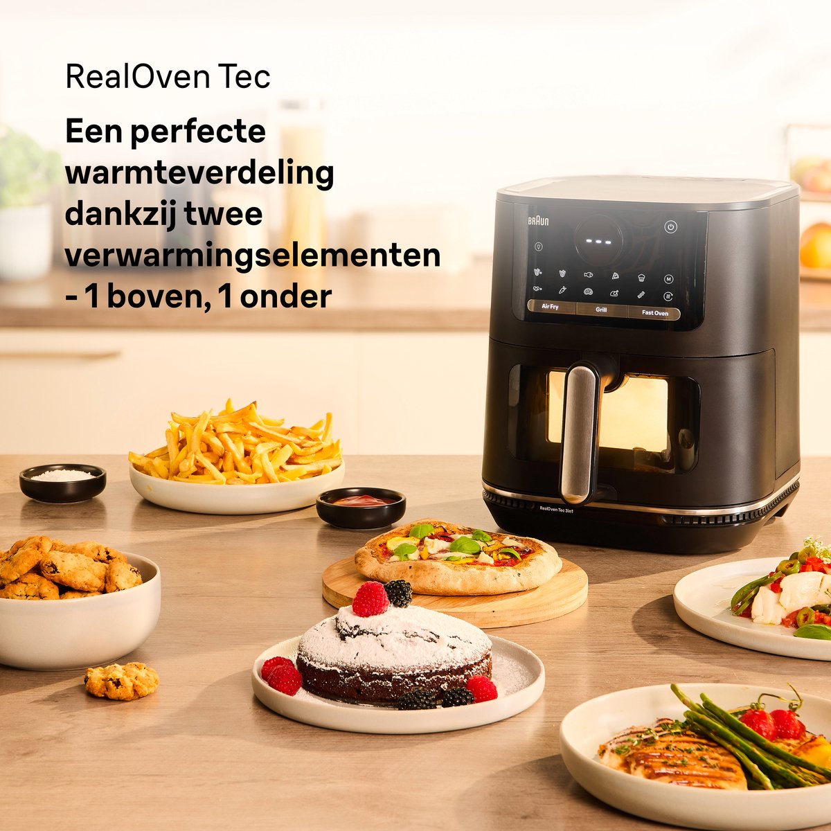 Braun MultiFry 5 HF5073 Airfryer 6L RealOven