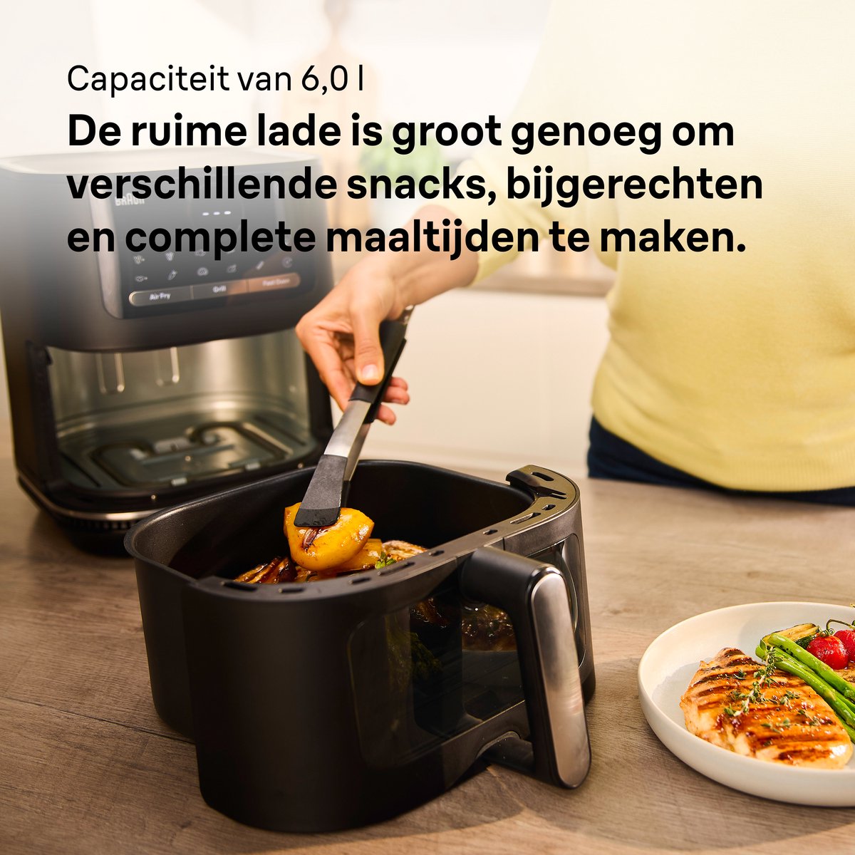 Braun MultiFry 5 HF5073 Airfryer 6L RealOven