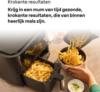 Braun TwinCook 3 Dubbele Airfryer TD3030 Zwart