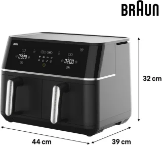 Braun TwinCook 5 TD5030IBK - Dubbele Airfryer