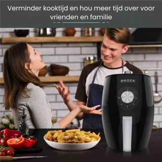 Brock Electronics Airfryer 3.5L Zwart