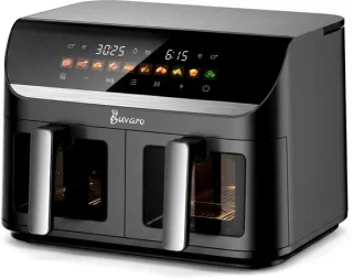 BUVARO Dual Zone Airfryer XXL 11L Zwart