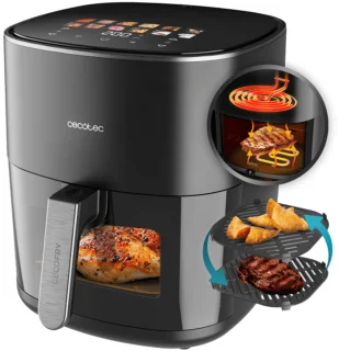 Cecotec Cecofry&Grill Duoheat 6500 Heteluchtfriteuse 6,5 l Zwart