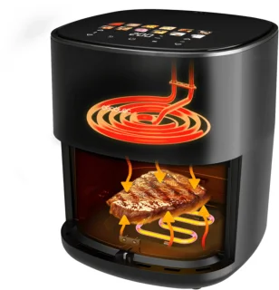Cecotec Cecofry&Grill Duoheat 6500 Heteluchtfriteuse 6,5 l Zwart