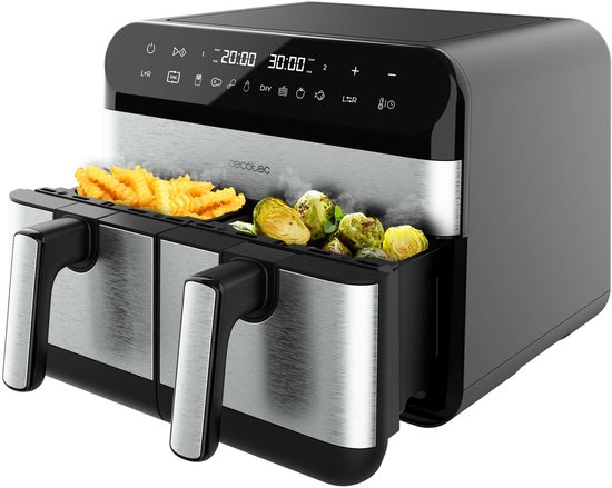 Kook dubbel, slimmer en sneller met de Cecofry Advance 9000 Inox