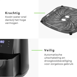 Cheqo® Airfryer 6L Heteluchtfriteuse