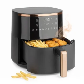 Cheqo heteluchtfriteuse XL zwart goud