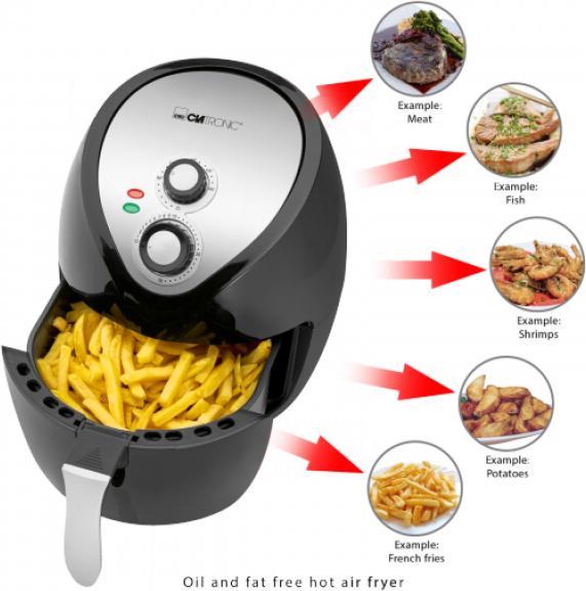 Clatronic FR 3699 H Heteluchtfriteuse 3,6L 1400W