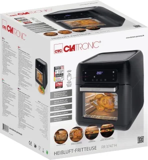 Clatronic FR 3747 H heteluchtfriteuse 11L zwart