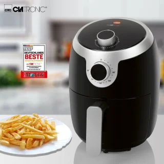 Clatronic FR 3769 H Airfryer Zwart/Zilver 1000W