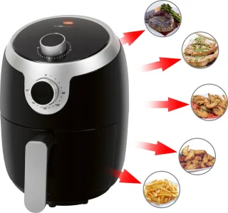 Clatronic FR 3769 H Airfryer Zwart/Zilver 1000W