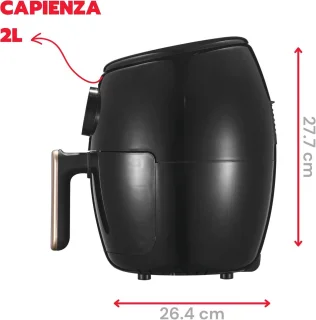 Compacte 2L heteluchtfriteuse