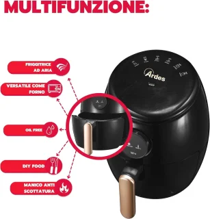Compacte 2L heteluchtfriteuse