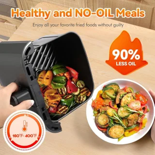 Compacte Airfryer 3-kwart