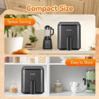 Compacte Airfryer 3-kwart