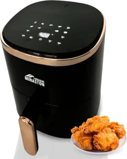 Compacte airfryer - 36 liter - zwart