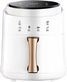 Compacte airfryer oven 8 liter wit zwart
